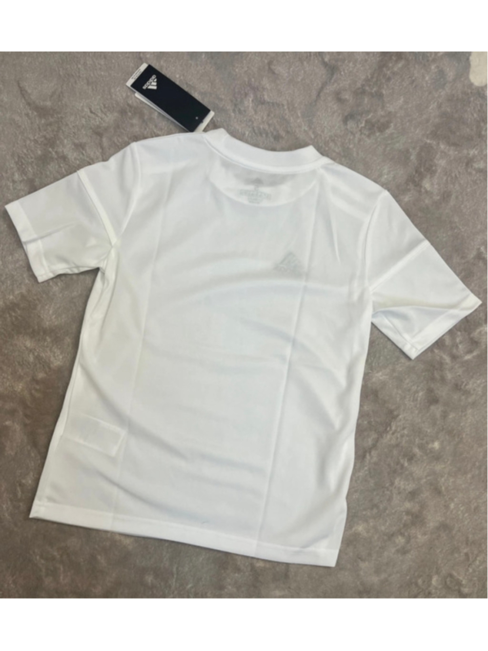 Boys Adidas Soccer White Blanc Activewear Jersey Short Sleeve Shirt small 9-10y - Picture 6 of 7